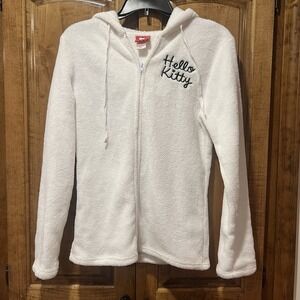 Hello Kitty Adult Hoodie Women's Medium Super Soft White